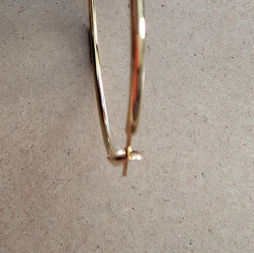 Stainless Steel Gold Minimalist Hoop Earrings